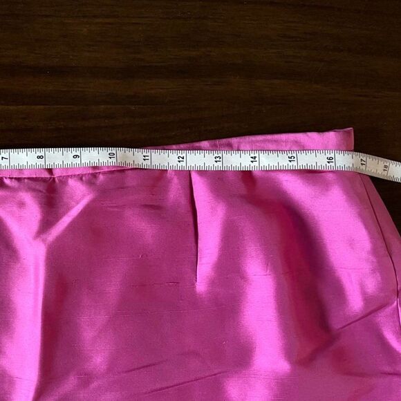 DANA BUCHMAN 100% Silk Pink Pure  Pencil Skirt Size 14 - Picture 7 of 8